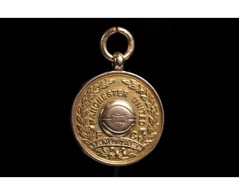 ENGLISH LEAGUE CHAMPIONS MEDAL 1908, awarded to J Nuttall, the obverse with football and wreath motif decoration, inscribed '