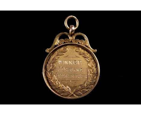 LONDON PROFESSIONAL FOOTBALL CUP GOLF CHAMPIONSHIP MEDAL, the obverse with wreath motif decoration in relief, inscribed 'Winn