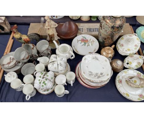 A Pelham Puppet Theatre together with a Japanese vase, part tea sets, 