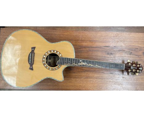 A Crafter electro-acoustic guitar, Moon Light 30th Anniversary model ML-Rose Serial No. 23000003, Made in Korea