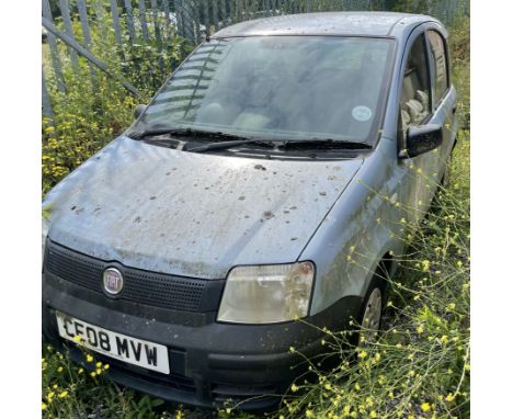 A Fiat Panda 1.1 Active four door hatchback in blue, registration number CE08 MVW, first registered June 2008, approximately 