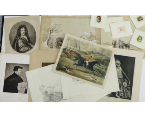 A collection of unframed prints, etc (a lot) 