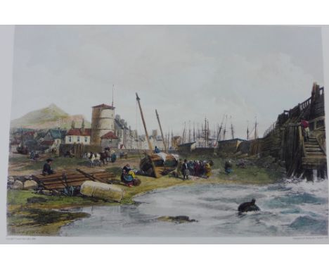 A quantity of unframed reproduction prints 'The Back of Old Leith Pier' (a lot) 