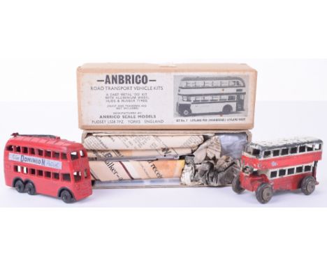 Taylor and Barrett and Johillco Double decker buses, T&B small scale Trolley bus, red No.617 Holborn with reproduction Use Do