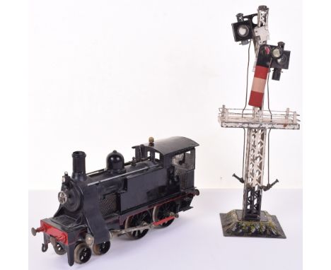 Bing gauge II live steam 4-4-0 Tank engine No.88, circa 1912, finished in black livery with external cylinders,  four wick bu