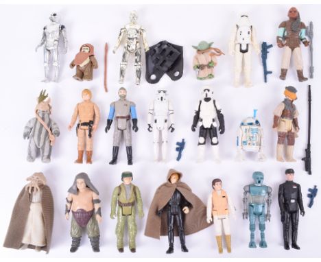 Selection of Vintage Star Wars Loose Action Figures, consisting of: Stormtrooper, with Imperial blaster, Death star droid, Im