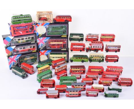 Collection of Solido and other diecast model buses and coaches, six boxed models together with a quantity of various model bu
