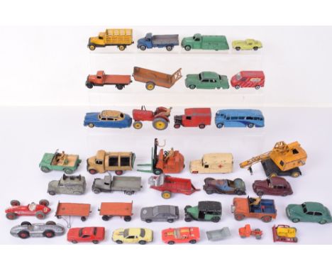 Quantity Of Playworn Dinky Toys, including: 36e British Salmson, 139a Ford Fordor Sedan, 139b Hudson Commodore, 40d Austin De