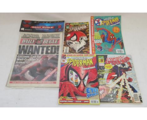 Marvels Spider-Man - collection of Spiderman comics to inc. Spiderman Daily Bugle Movie Prop (18) 