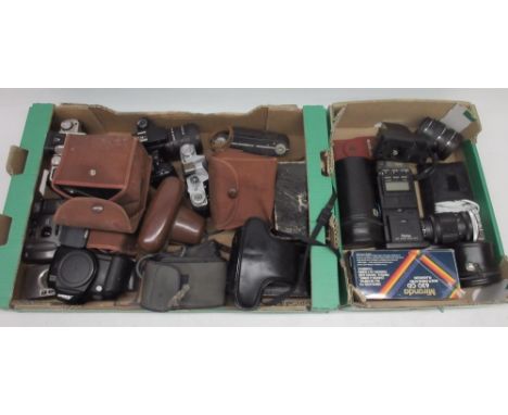 Canon EOS 3000 35mm camera; Canon EOS 50E 35mm camera; Kodak Six-20 Brownie D; Kodak Six-20 Brownie E; Kodak Six-20 Model 6 J