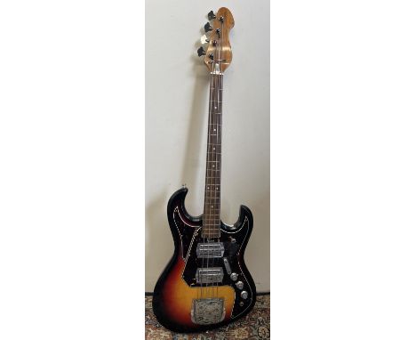 Tommy Cannon Collection: Sakai Aria A-200 model 4-string bass guitar, two pickups, c1970s 