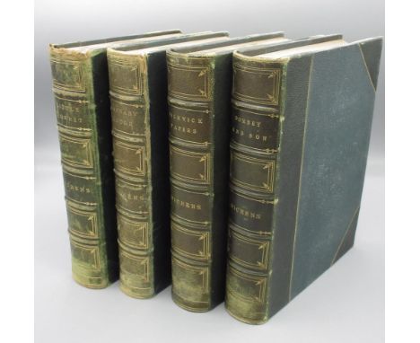 DICKENS, Charles. Undated, London: Chapman and Hall. A set of four early edition Dickens novels. To include 'The Posthumous P