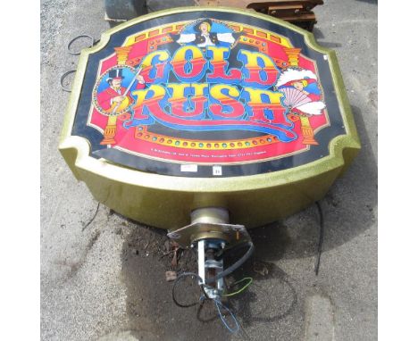 Large fairground light-up sign, with crack to front panel and electrical faults, A/F 