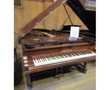 Bechstein (c1910) A 7ft 4in Model C grand piano in a mahogany case on dual square tapered supports, on an 'A' frame. AMENDMEN