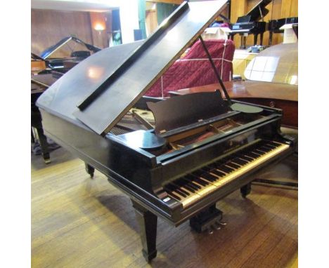 Steinway (c1893) A 6ft 11in 88-note Model B grand piano in an ebonised case on square tapered legs; together with a stool.