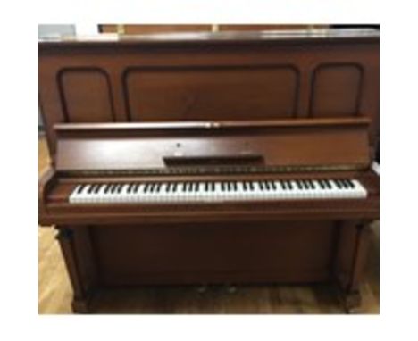 Steinway (c1927)A Model K upright piano in a mahogany case.