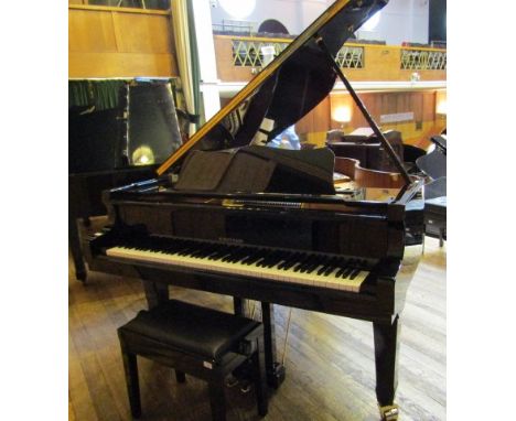 Hoffmann by Bechstein (c2010)A 4ft 8in Model 147 grand piano in a bright ebonised case on square tapered legs; together with 