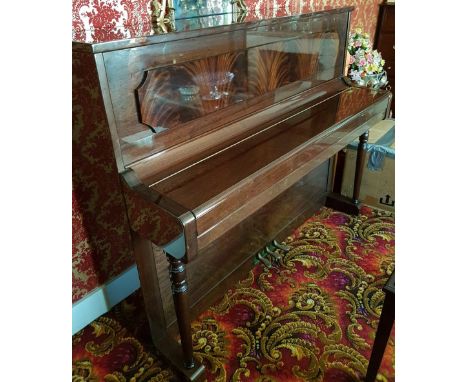 Broadwood (c1995)A Model Imperial upright piano in a bright mahogany case; together with a matching stool. 