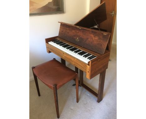 Steen Nielsen Denmark (c1970’s) An unusual hammerspinet  with one string per note and built with a 'harpsichord' stop that al