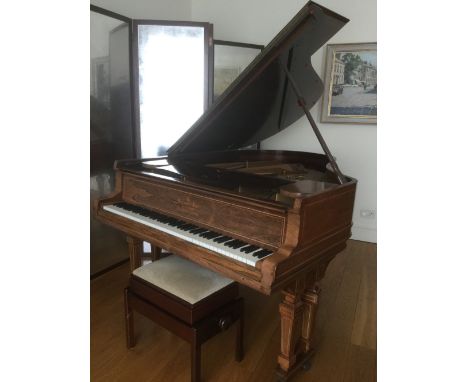 Steinway (c1903) A 6ft old style 85-note Model A grand piano in a rosewood and boxwood strung case on dual square tapered leg