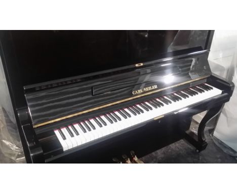 Carl Seiler JapanA recent Model 133D upright piano in a bright ebonised case.