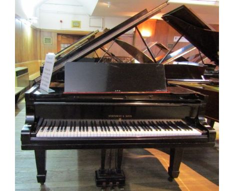 Steinway (c1919)A 6ft 2in 88-note Model A grand piano in an ebonised case on square tapered legs. 