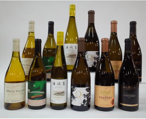 12 BOTTLES CHINESE WHITE WINEXichang Chia Tai Wine Co 2 x Moon Valley Select Chardonnay 2019; Ningxia Jade Vineyard 2 x Ruyi 