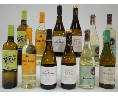 12 BOTTLES SPANISH WHITE WINECarlos Rodriguez 2 x Morum 2021; Bodegas Campo Veijo Rioja Blanco 2021; Bodegas Azpilicueta 2 x 