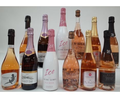 12 BOTTLES SPARKLING ROSÉ WINESociedade de Bebidas Panizzon 2 x Di Mallo Brut NV; Oyster Bay 2 x Brut NV; Bodegas Jaume Serra