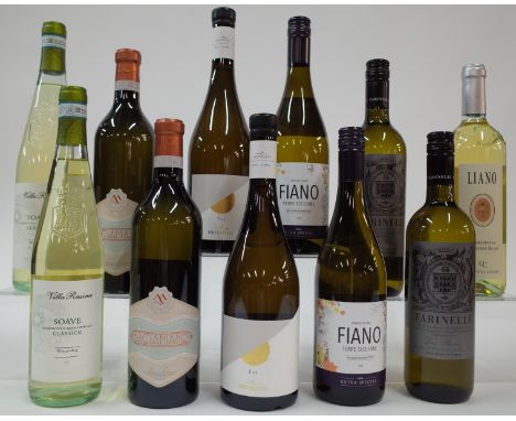 11 BOTTLES ITALIAN WHITE WINECantina di Soave 2 x Villa Rasina 2021; Mossi Aziende Agricole Vitivinicole 2 x Baciamano Malvas