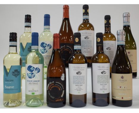 12 BOTTLES ITALIAN WHITE WINEAsda 2 x Via Vincini 2020; Cantina Monteci 2 x Pinot Grigio 2021; Corte Bacaro 2 x Il Viaggiator