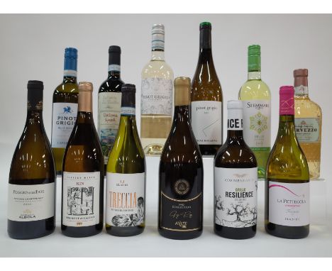 12 BOTTLES ITALIAN WHITE WINECastello di Albola Poggio alle Fate Chardonnay 2020; Tappero Merlo Kin Erbaluce di Caluso 2017; 