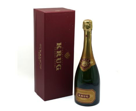 ONE BOTTLE OF KRUG GRANDE CUVEE CHAMPAGNEIn presentation case with leaflet