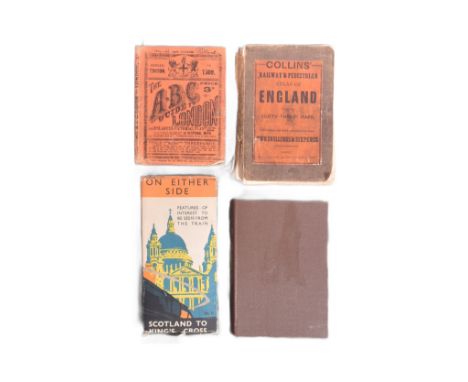 Railwayana - a collection of x4 early - mid 20th Century Railways maps comprising;&nbsp;Tuck&rsquo;s Map of the Railways of E