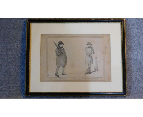 An early 19th century lithograph, 'Beggary and independence', 'a second Daniel come to judgement', published by T. Mc Lean 18