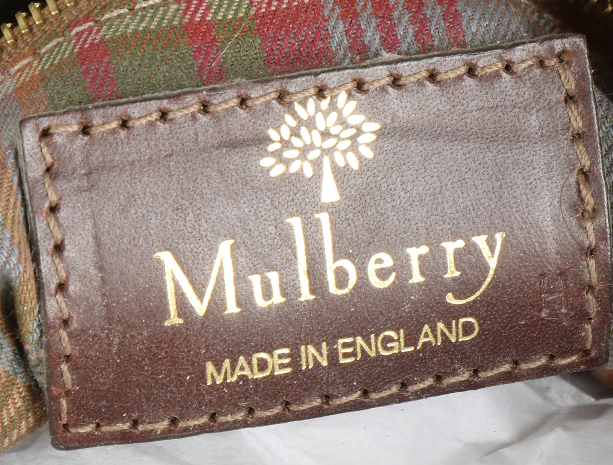 vintage scotchgrain mulberry bag