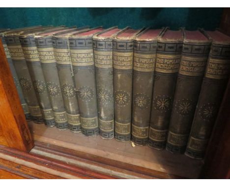 Thirteen volumes of The Popular Encyclopedia on Conversations Lexicon, published by Blackie &amp; Son 