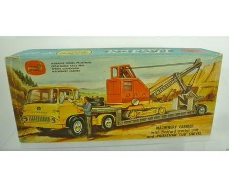 CORGI MAJOR TOYS GIFT SET no.27 machinery carrier with Bedford tractor unit and Pressman 'cub' shovel, in original vending bo