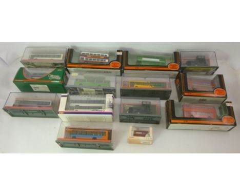 A COLLECTION OF FOURTEEN VARIOUS BUSES, Corgi and Exclusive first editions, all boxed 