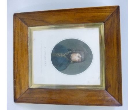 AFTER G** FIESINGER A study of the portrait of Napoleon by Jean Guerin, a coloured Engraving, published by A.A. Renouard in O