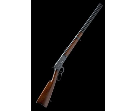 WINCHESTER REPEATING ARMS, USA A SCARCE .40-82 (WIN) LEVER-ACTION CARBINE, MODEL '1886 SADDLE-CARBINE', no visible serial num