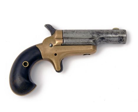 COLT, USA A .41 RIMFIRE SINGLE-SHOT DERRINGER PISTOL, MODEL 'COLT'S No.3' or 'THUER PATENT DERRINGER', no visible serial numb