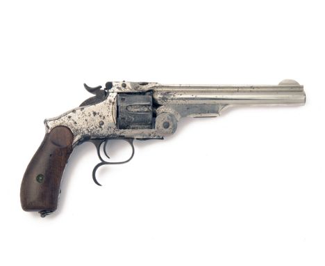 SMITH & WESSON, USA A .44 (RUSSIAN) REVOLVER, MODEL 'THIRD MODEL No.3 RUSSIAN', serial no. 6440, WITH PERIOD HOLSTER, circa 1