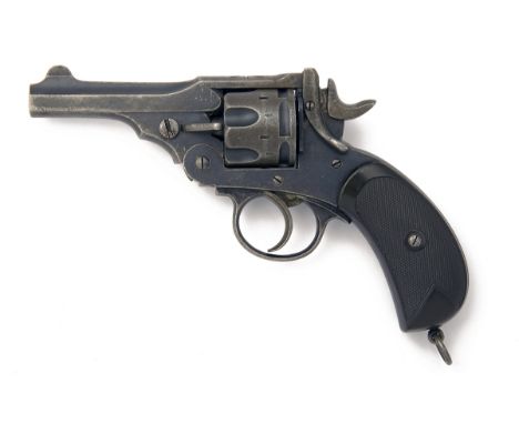 WEBLEY, BIRMINGHAM A .455 REVOLVER, MODEL 'MKII*', serial no. 57548, late 19th century, with blued 4in. barrel (bore worn and