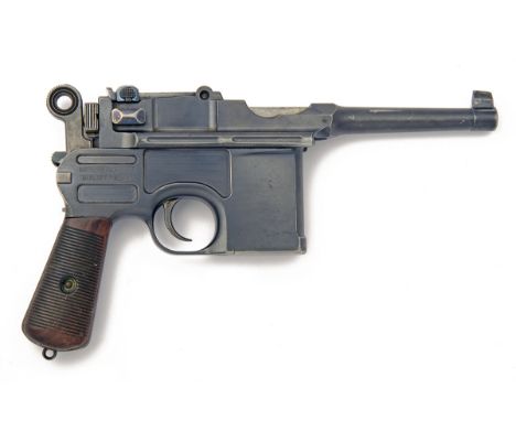 MAUSER, GERMANY A 7.63mm (MAUSER) SEMI-AUTOMATIC PISTOL, MODEL 'C96 PRE-WAR BOLO BROOMHANDLE', serial no. 40100, WITH HOLSTER