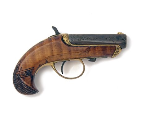 NATIONAL F.A. CO., NEW YORK A SCARCE .41 RIMFIRE AND PERCUSSION DELUXE DERRINGER, MODEL 'WILLIAMSON'S PATENT', serial no. 488