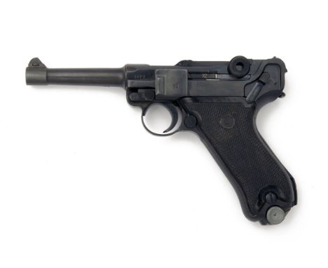 MAUSER, GERMANY A 9mm (PARA) SEMI-AUTOMATIC PISTOL, MODEL 'P08 LUGER 'S/42'', serial no. 2972, dated for 1938 but reworked in