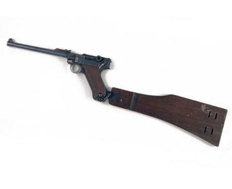DWM, GERMANY A 9mm (PARA) SEMI-AUTOMATIC PISTOL, MODEL 'P08 LANGE' or 'LUGER ARTILLERY', serial no. 1278, dated for 1917, wit