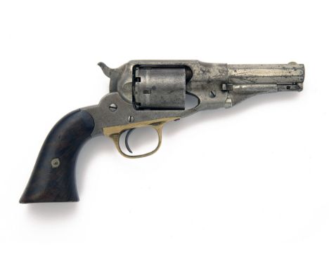 E. REMINGTON, USA A .38 RIMFIRE POCKET REVOLVER, MODEL 'CARTRIDGE CONVERSION OF THE NEW MODEL POLICE', serial no. 5611, circa