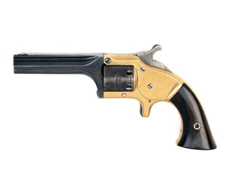 CONNECTICUT ARMS, USA A SCARCE .28 CUP-FIRE SINGLE-ACTION POCKET-REVOLVER, serial no. 5514, circa 1866, with blued octagonal 
